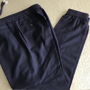 SUITSUPPLY Men's Navy Jogger Pants 32x31”
